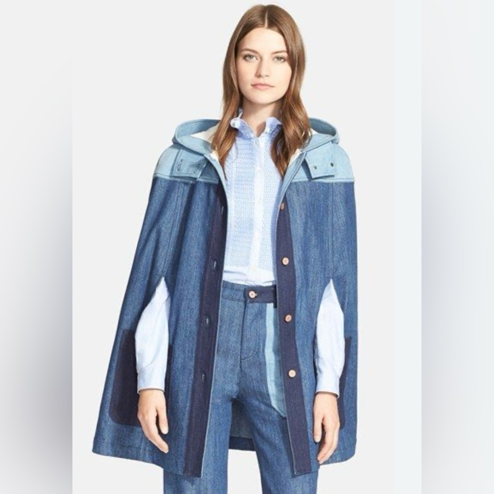 See By Chloe Denim Patchwork Parka - image 2